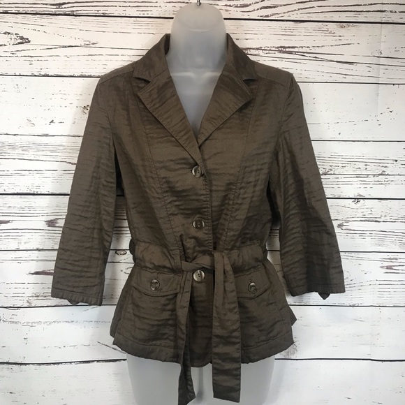 J. Jill Jackets & Blazers - J. Jill Textured Belted Jacket Blazer XS